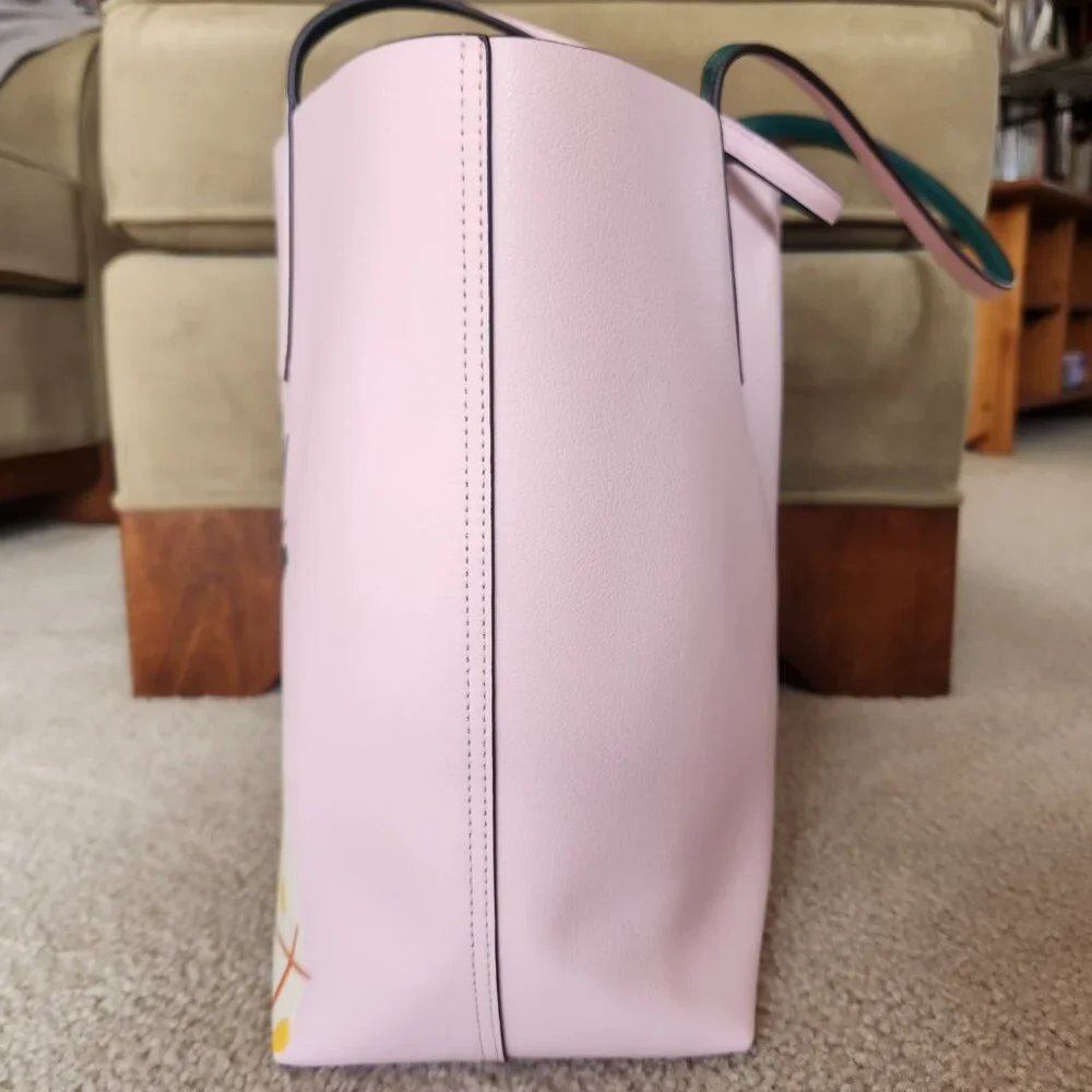 NWT Kate Spade Pineapple Colada Reversible Leather Tote With Matching Wristlet - Picture 11 of 15